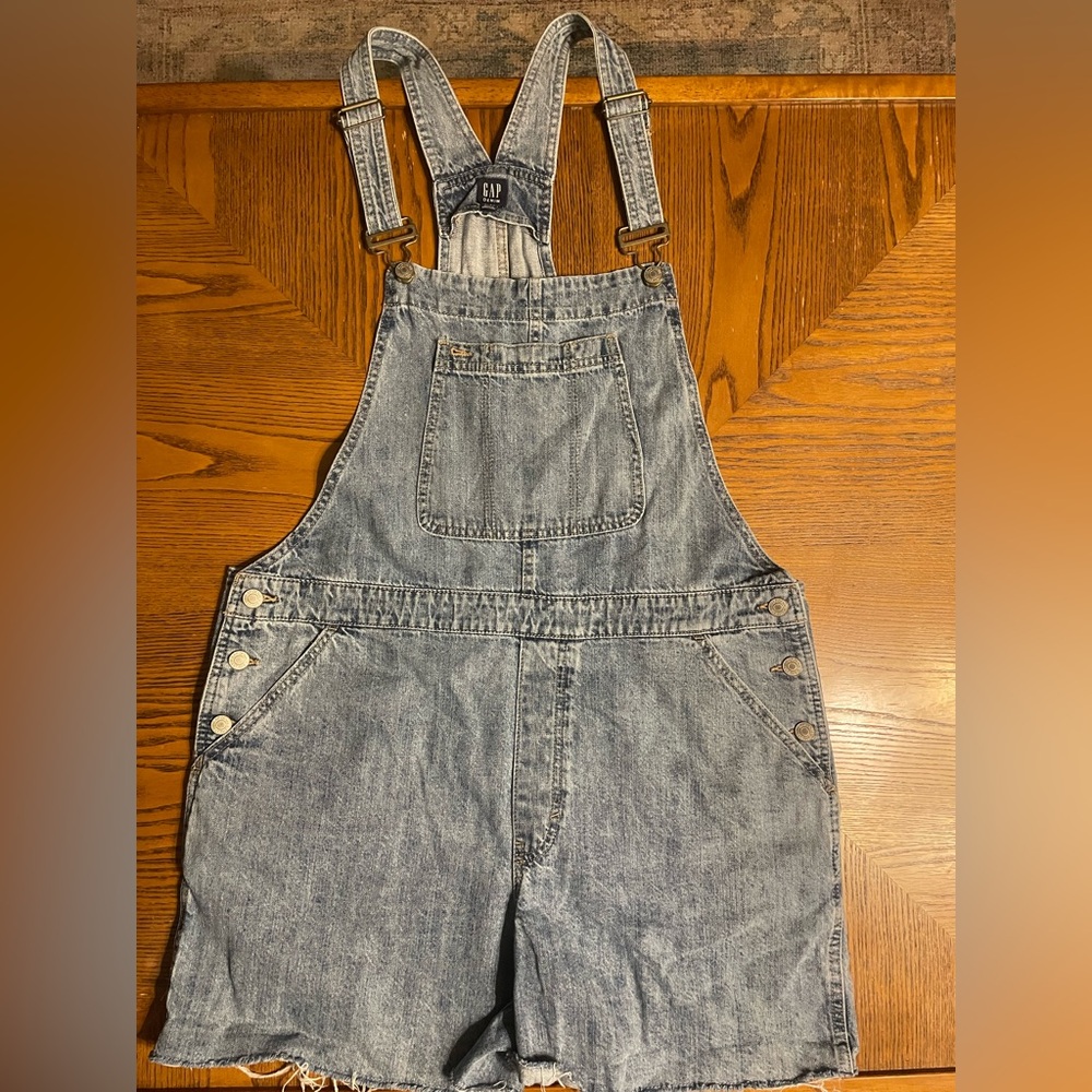Gap Denim Overall Shorts